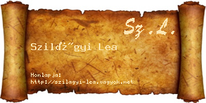 Szilágyi Lea névjegykártya